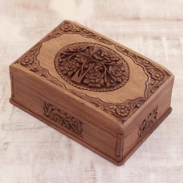 Handcrafted Jeweler Walnut Wood Box